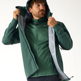 AR Hardshell Jack Donkergroen | Heren