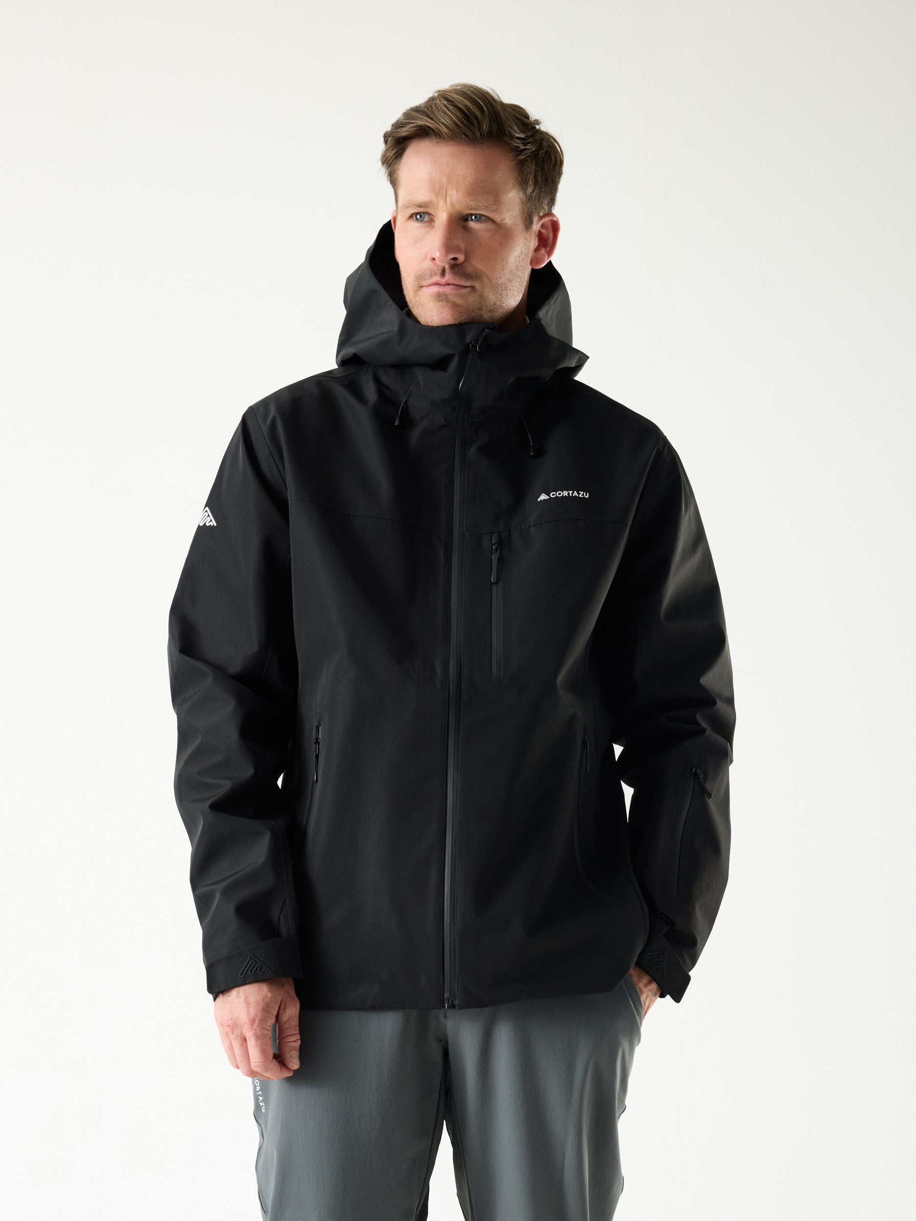 AW Hardshell Jacket 10M Black | Men – Cortazu