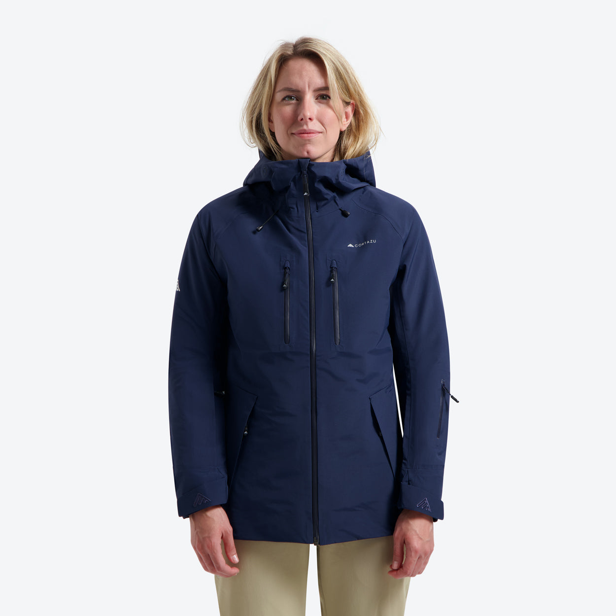 Mountain Hardshell Jacket Dark Blue Womens – Cortazu
