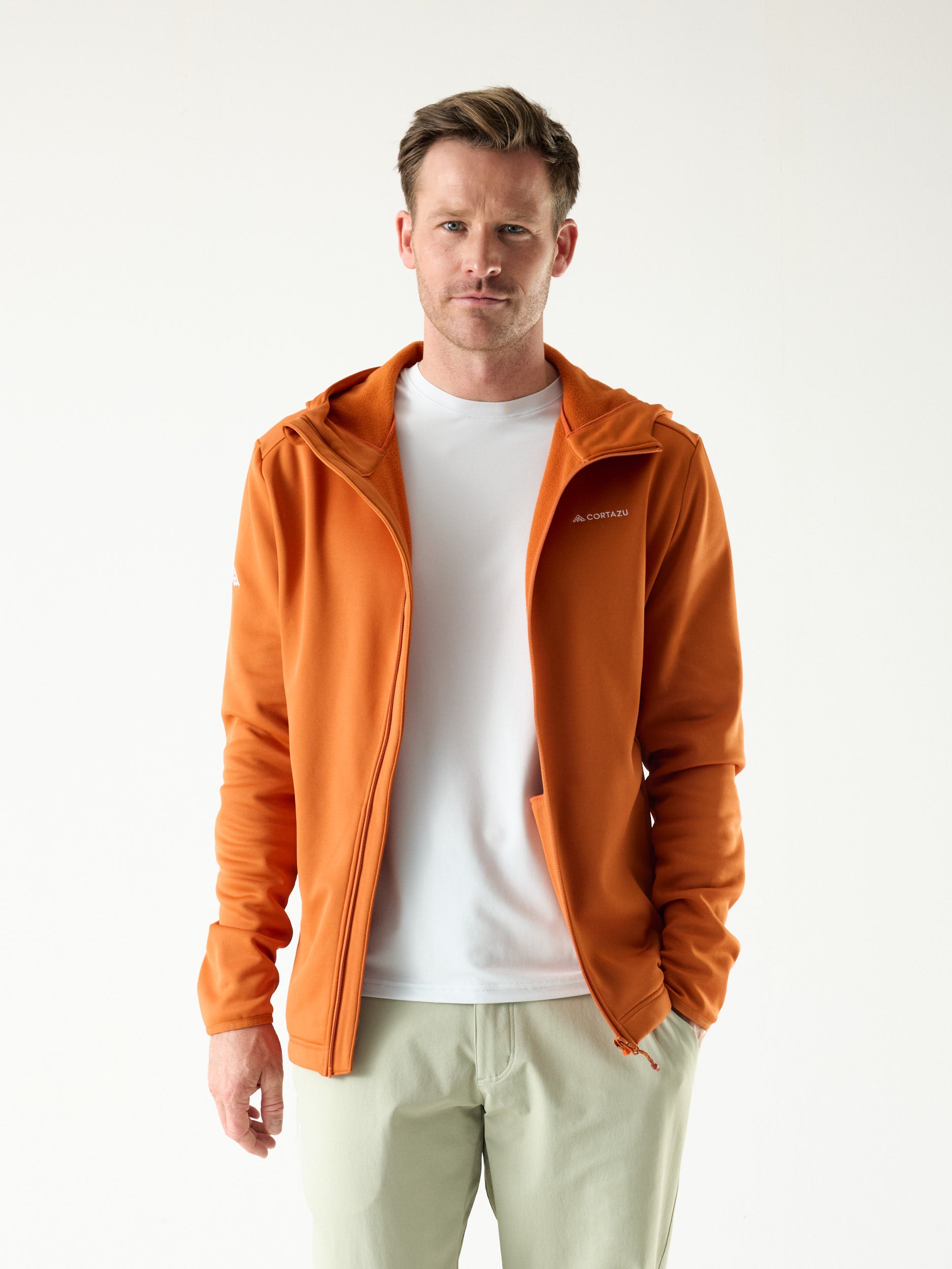 Video laden: AR Fleece Hooded 10M Burned Orange | Heren