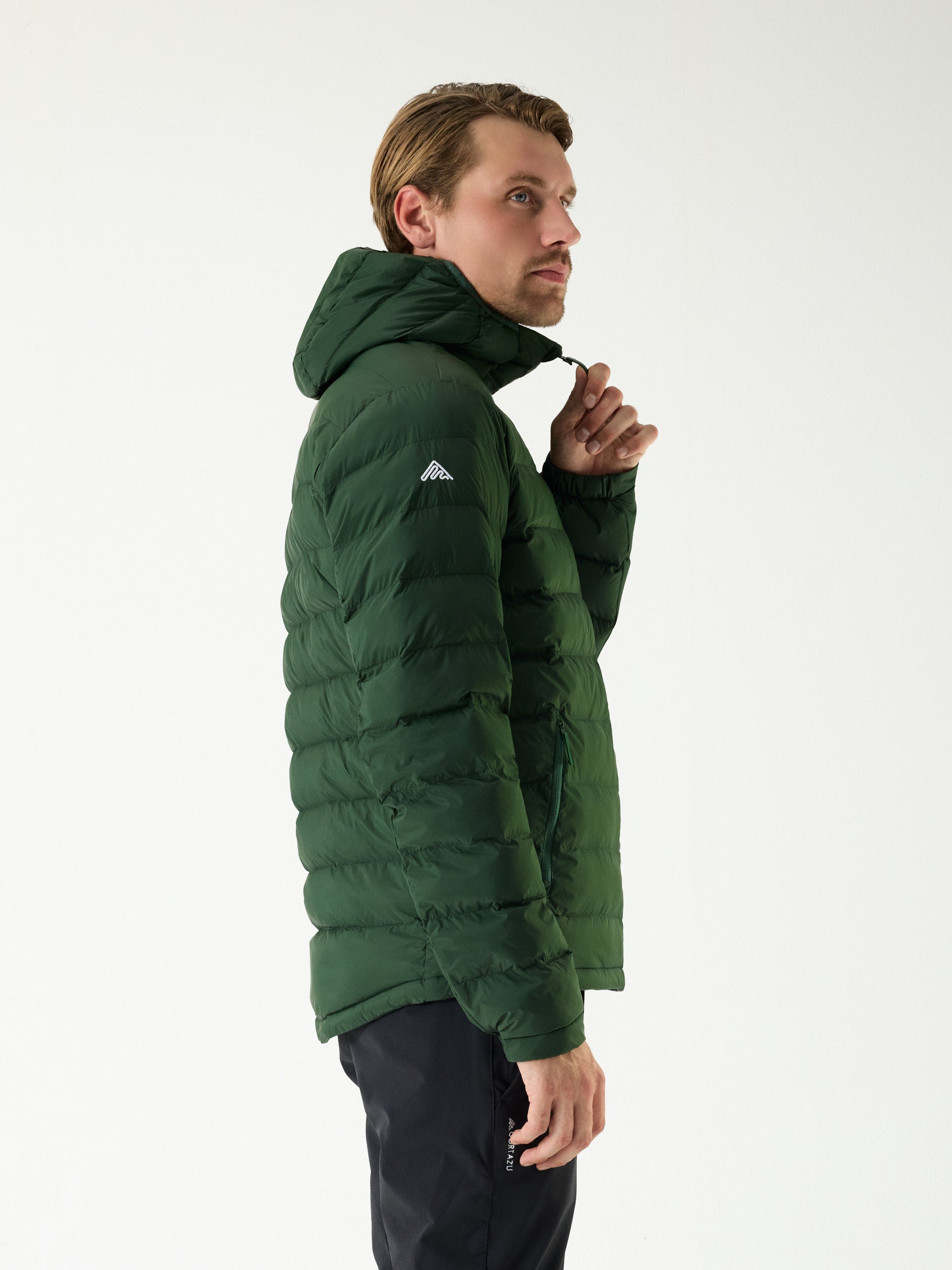 Video laden: Mountain INS Hooded Jacket 10M Donkergroen | Heren