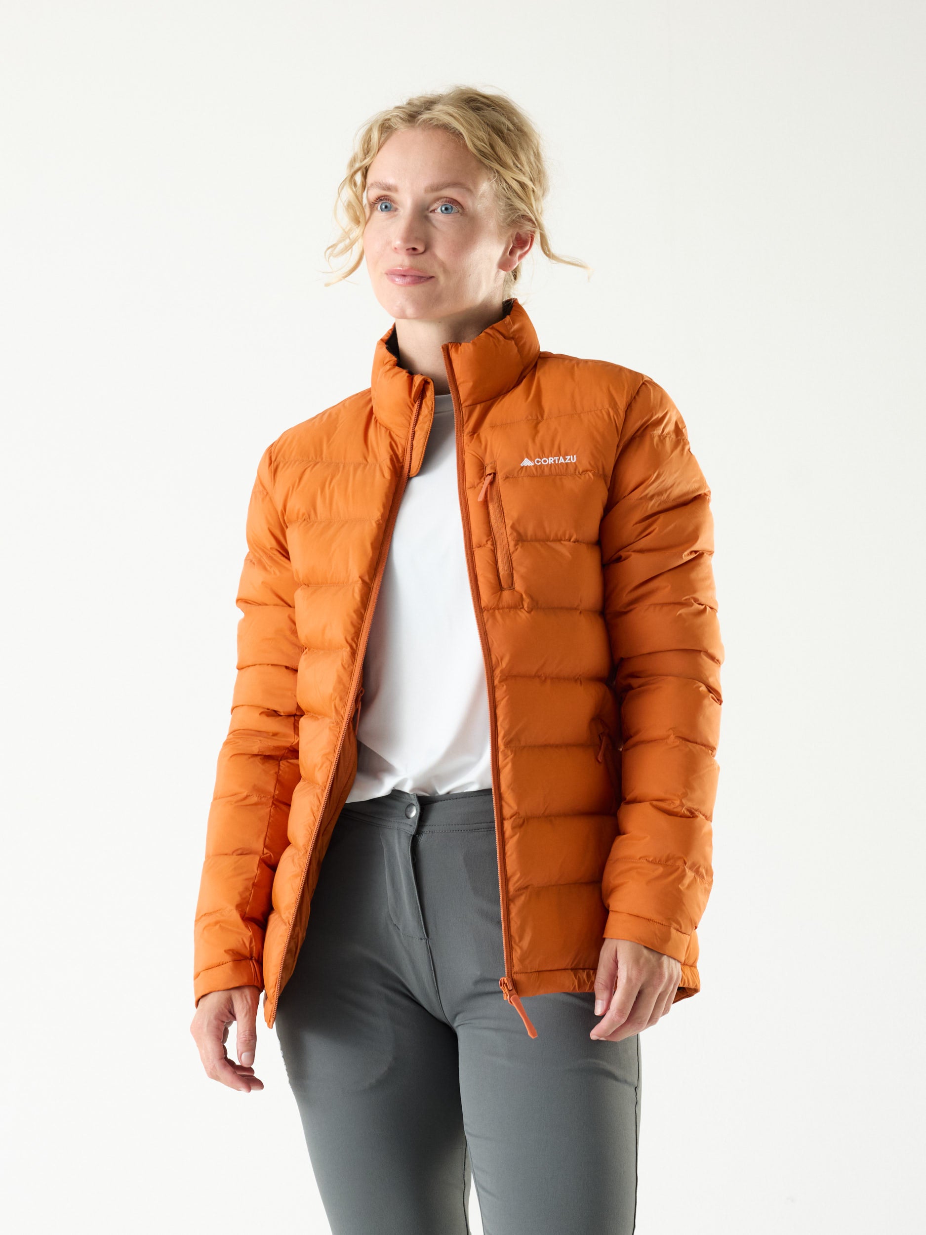 Load video: Mountain INS Jacket 10M Burned Orange | Women