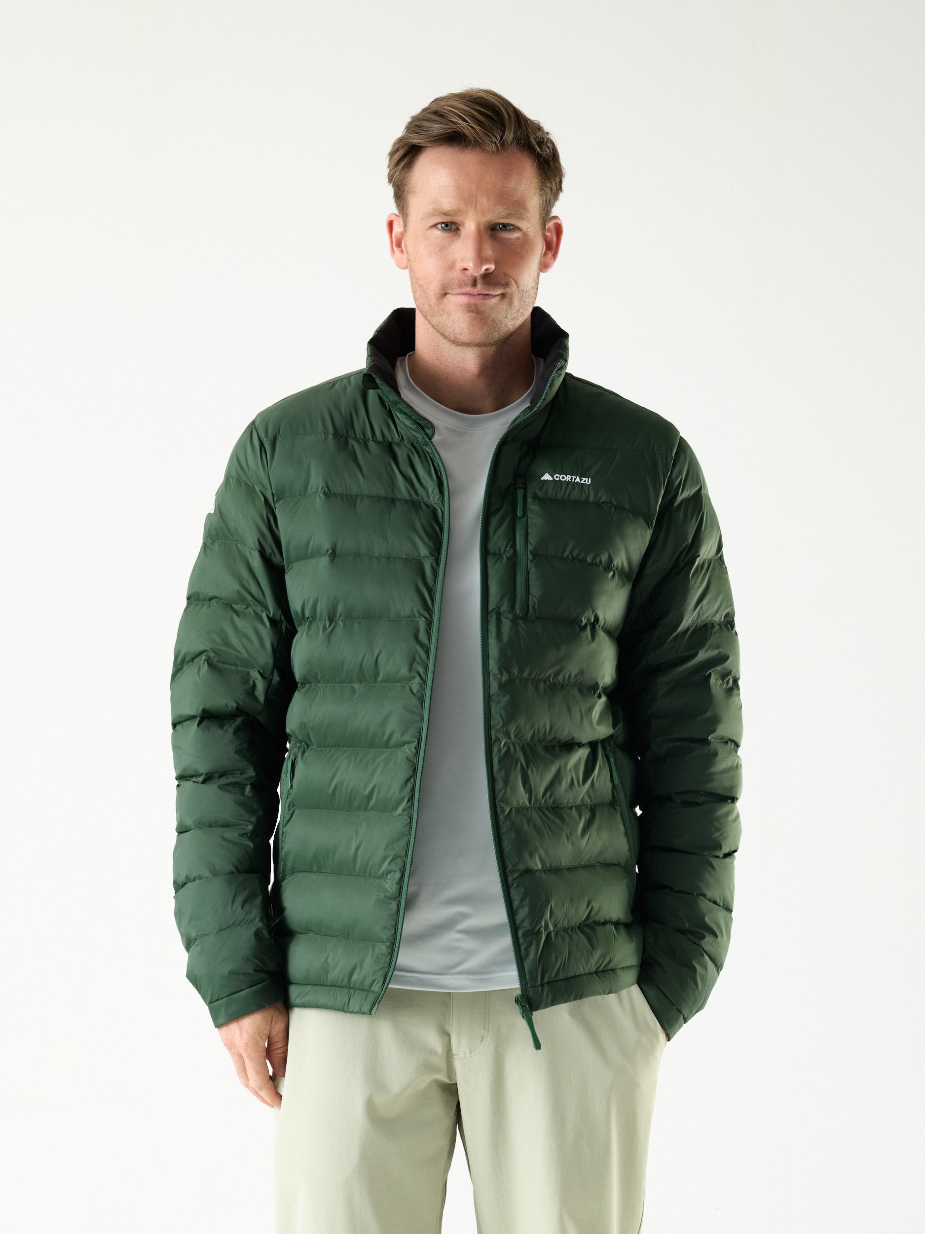 Load video: Mountain INS Jacket 10M Dark Green | Men