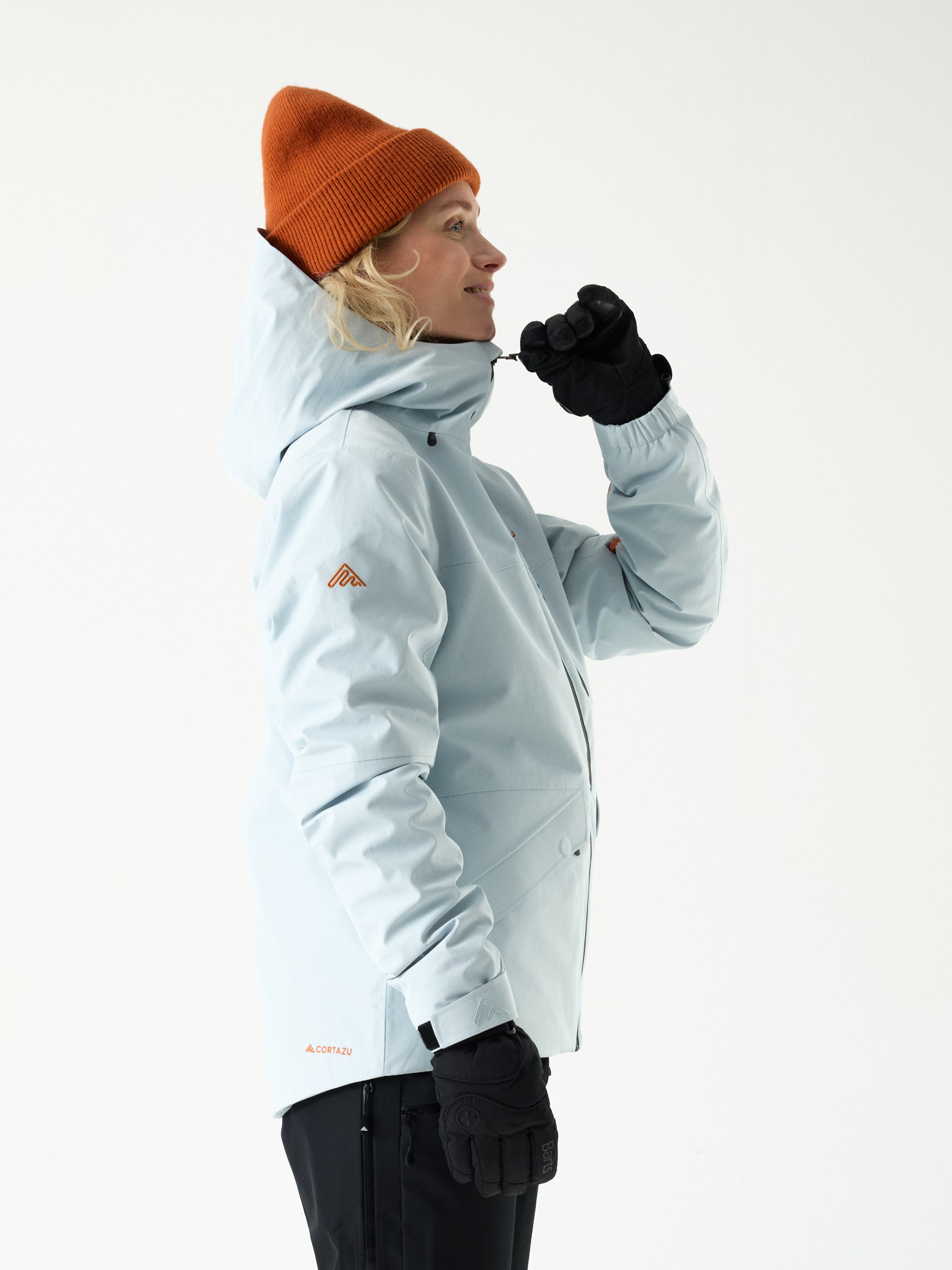 Load video: Nunatak INS Ski Jacket 10M Glacier Blue | Women