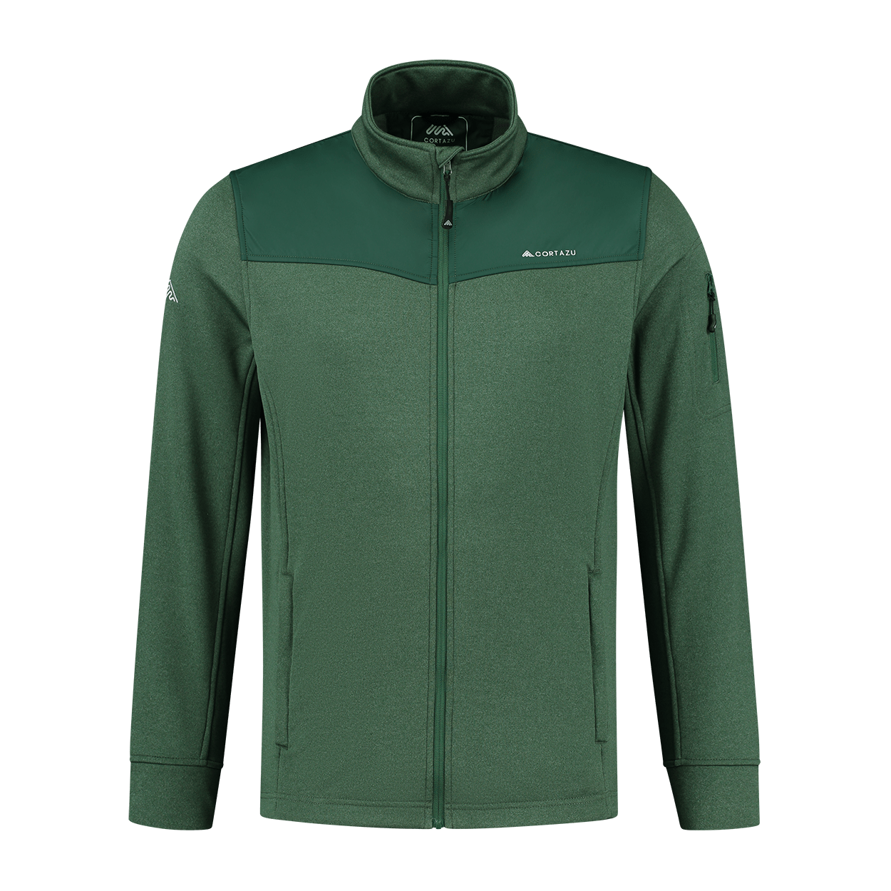 Dark green fleece jacket clearance