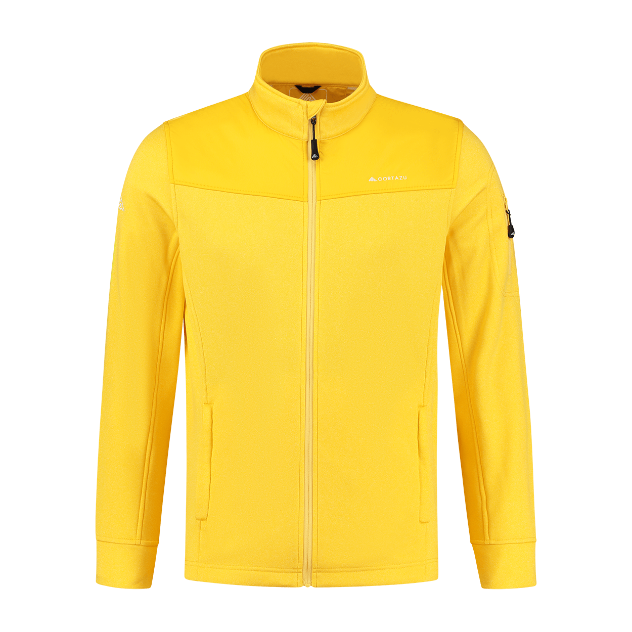 Yellow fleece 2025 jacket men's