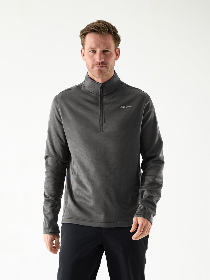 AR Lichtgewicht Fleece Half-Zip Donkergrijs | Heren