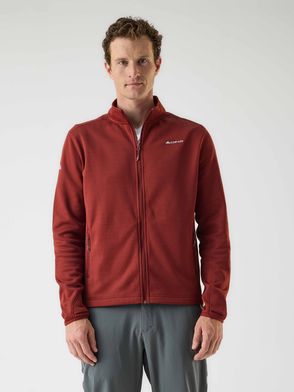 AR Fleece Russet Red | Heren