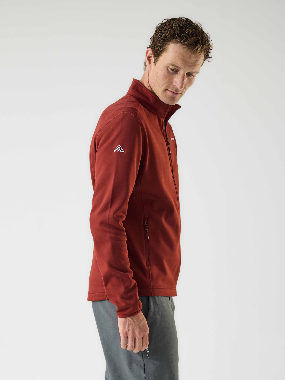 AR Fleece Russet Red | Heren