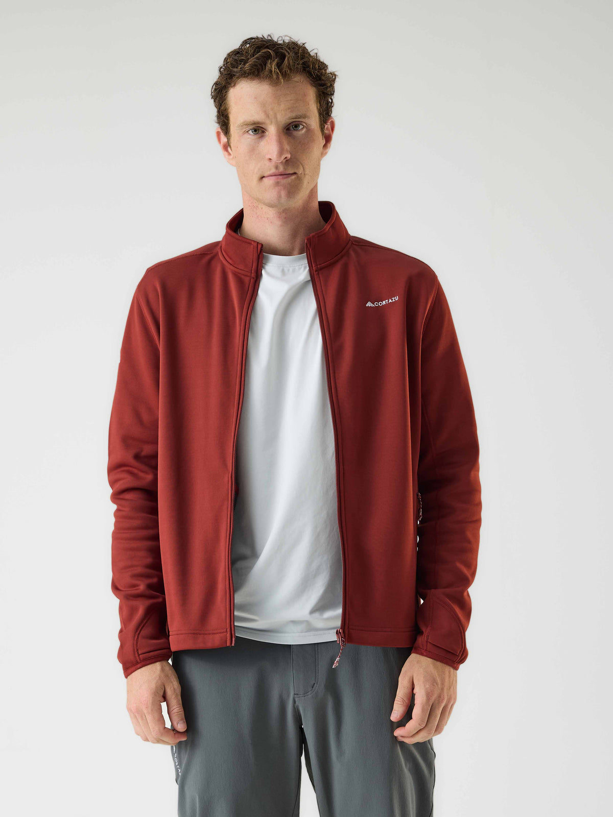 AR Fleece Russet Red | Heren