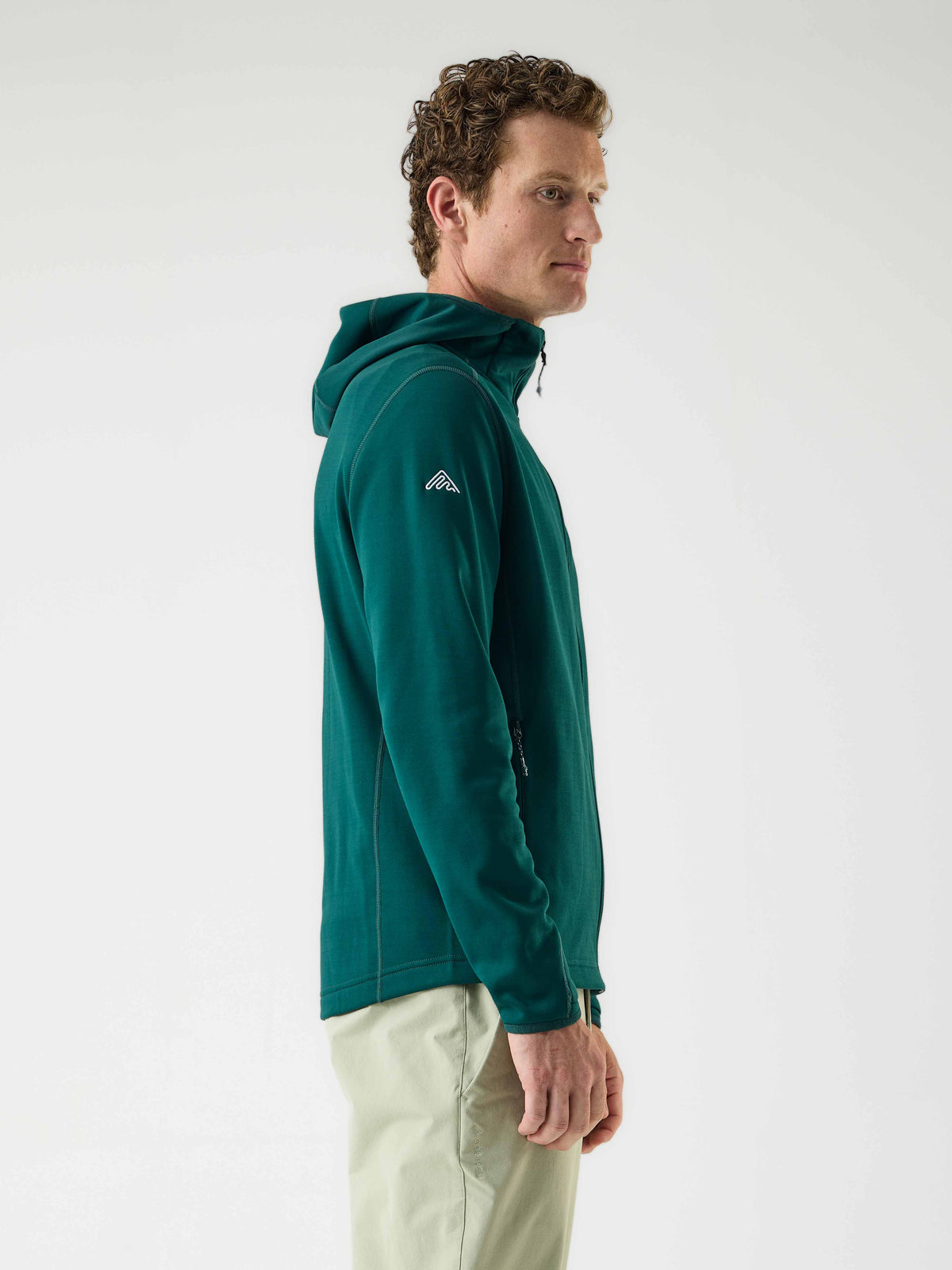 AR Fleece Hooded Forest Green | Heren