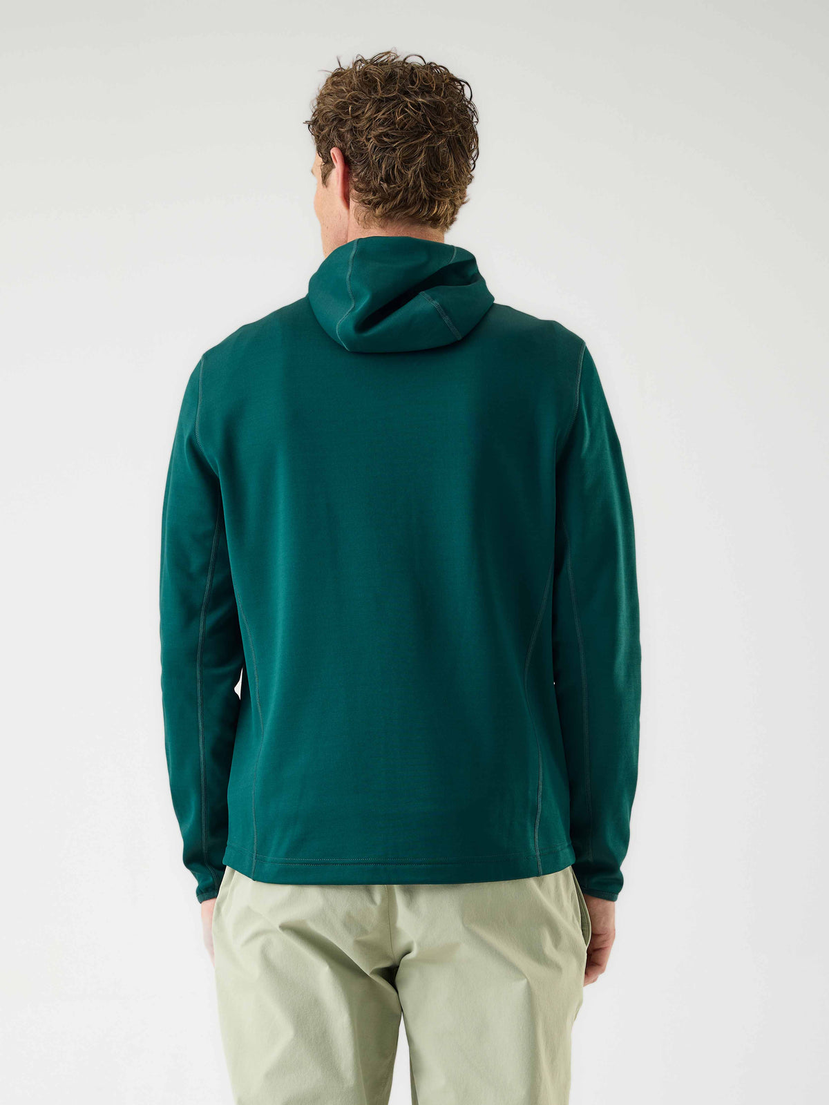 AR Fleece Hooded Forest Green | Heren