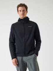 AR Fleece Hooded Zwart | Heren