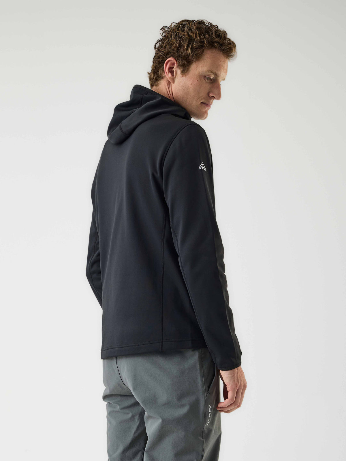 AR Fleece Hooded Zwart | Heren
