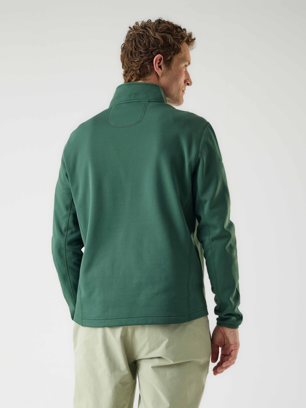 AR Fleece Half-Zip Donkergroen | Heren