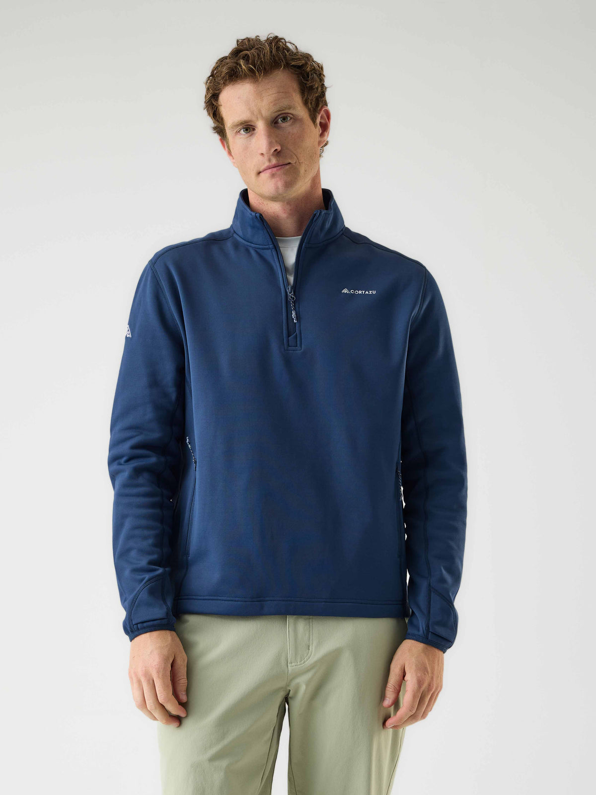 AR Fleece Half-Zip Donkerblauw | Heren