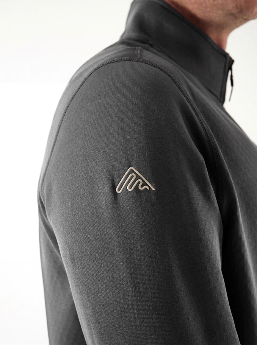 AR Lichtgewicht Fleece Half-Zip Donkergrijs | Heren