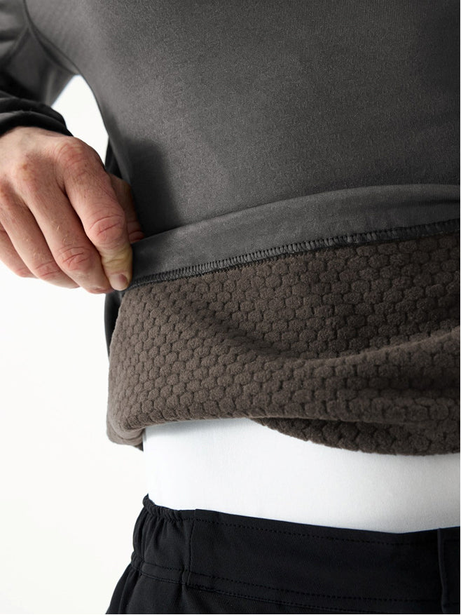 AR Lichtgewicht Fleece Half-Zip Donkergrijs | Heren