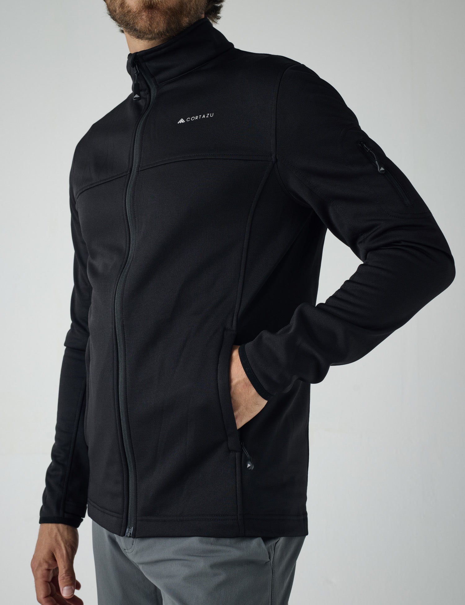 AR Fleece Zwart | Heren