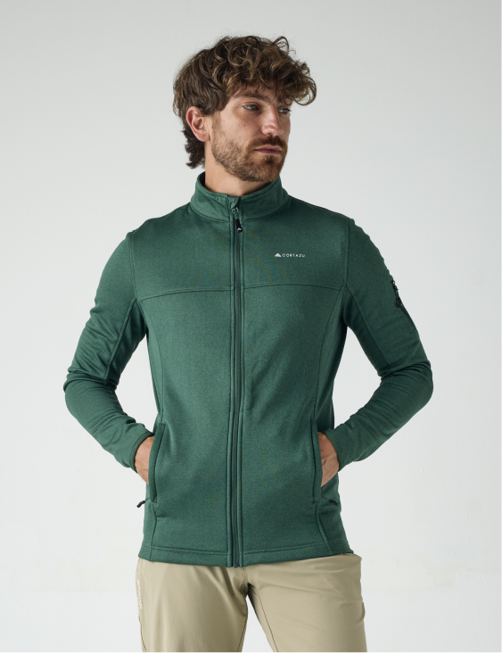 AR Fleece Dark Green | Men