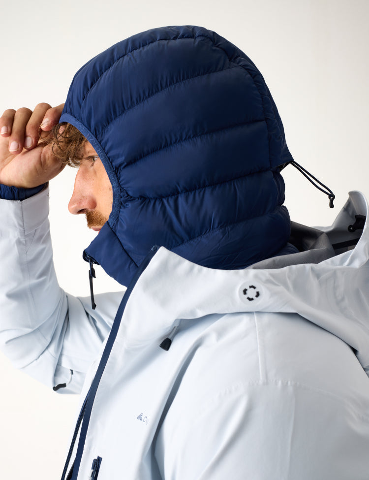 Mountain INS Hooded Jacket 7M Dark Blue | Men – Cortazu