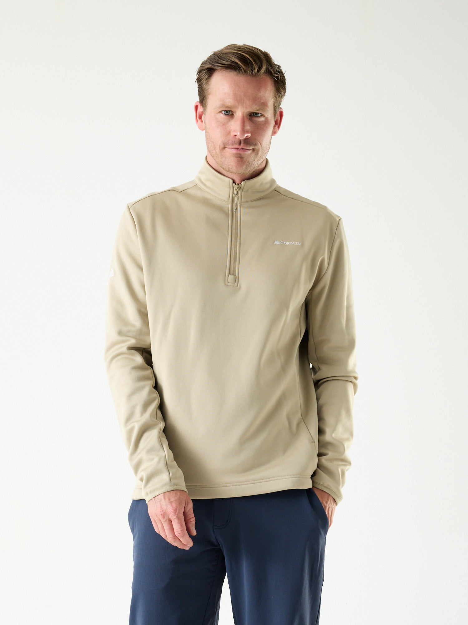AR Fleece Half-Zip 10M Beige | Men