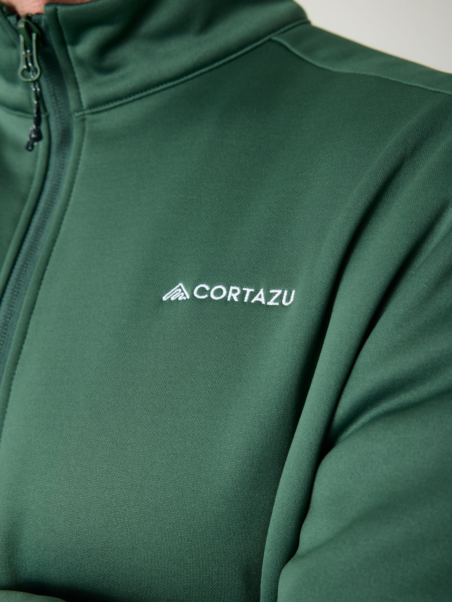 AR Fleece Half-Zip 10M Donkergroen | Heren