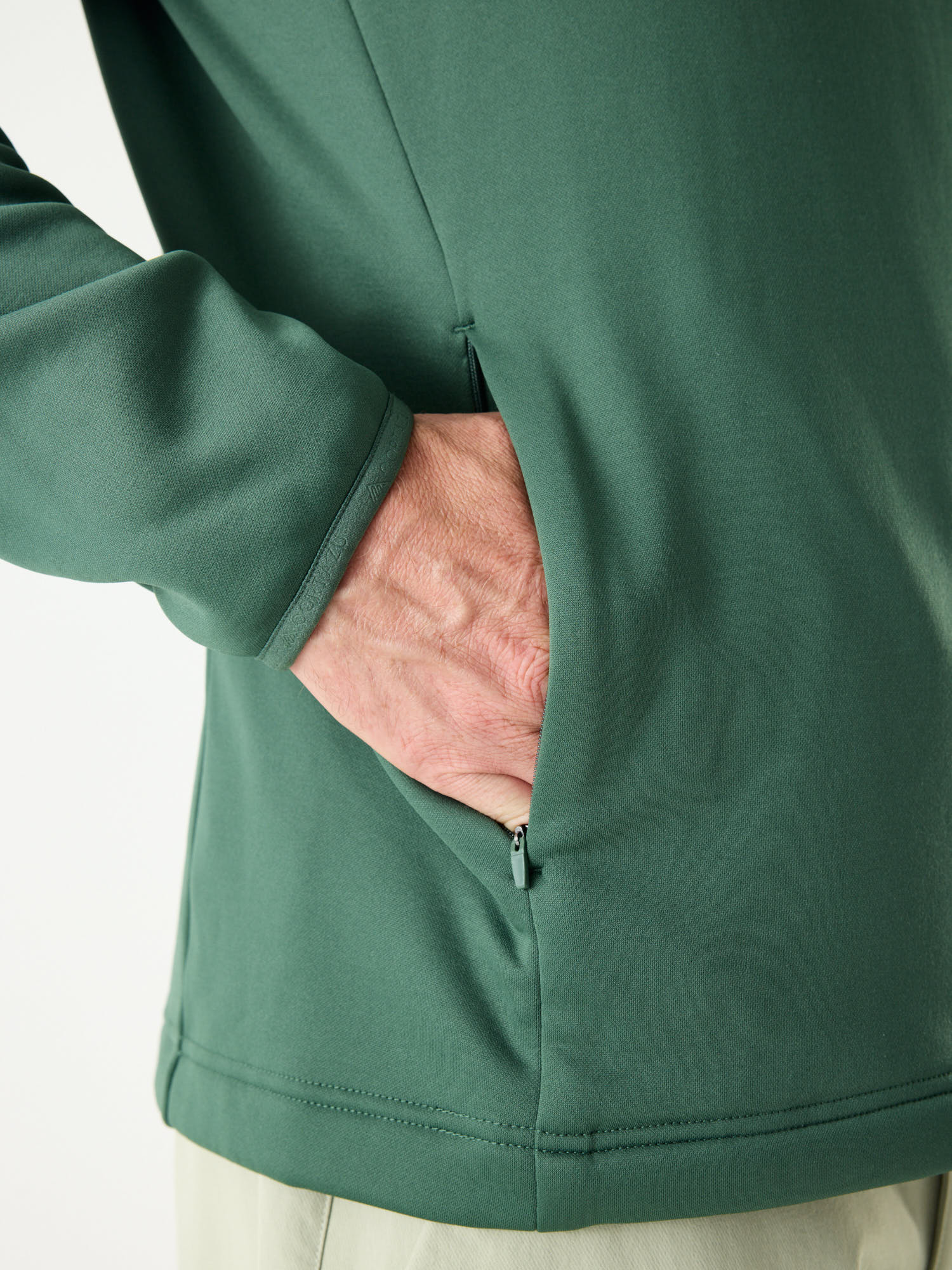 AR Fleece Half-Zip 10M Donkergroen | Heren