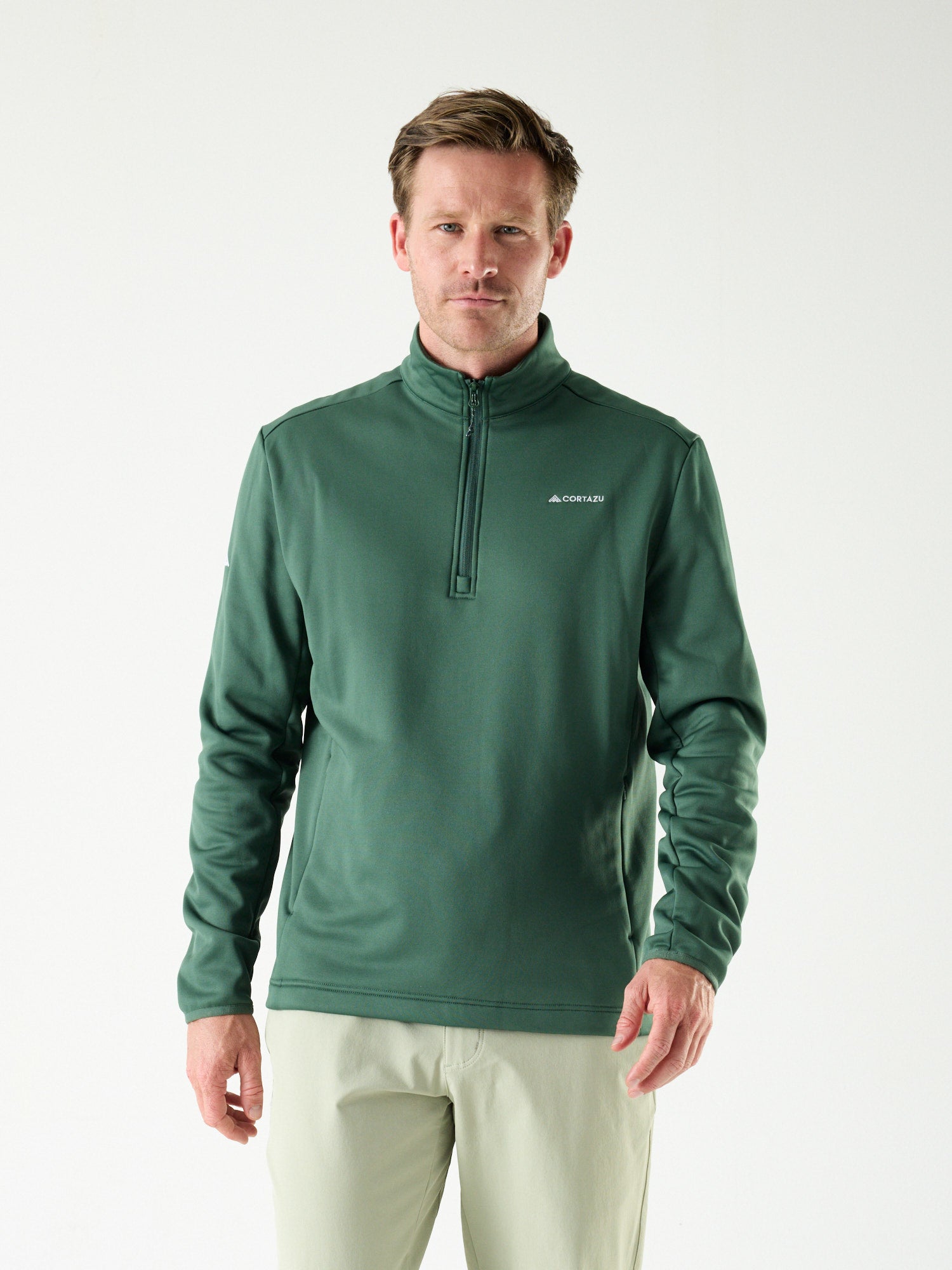 AR Fleece Half-Zip 10M Dark Green | Men