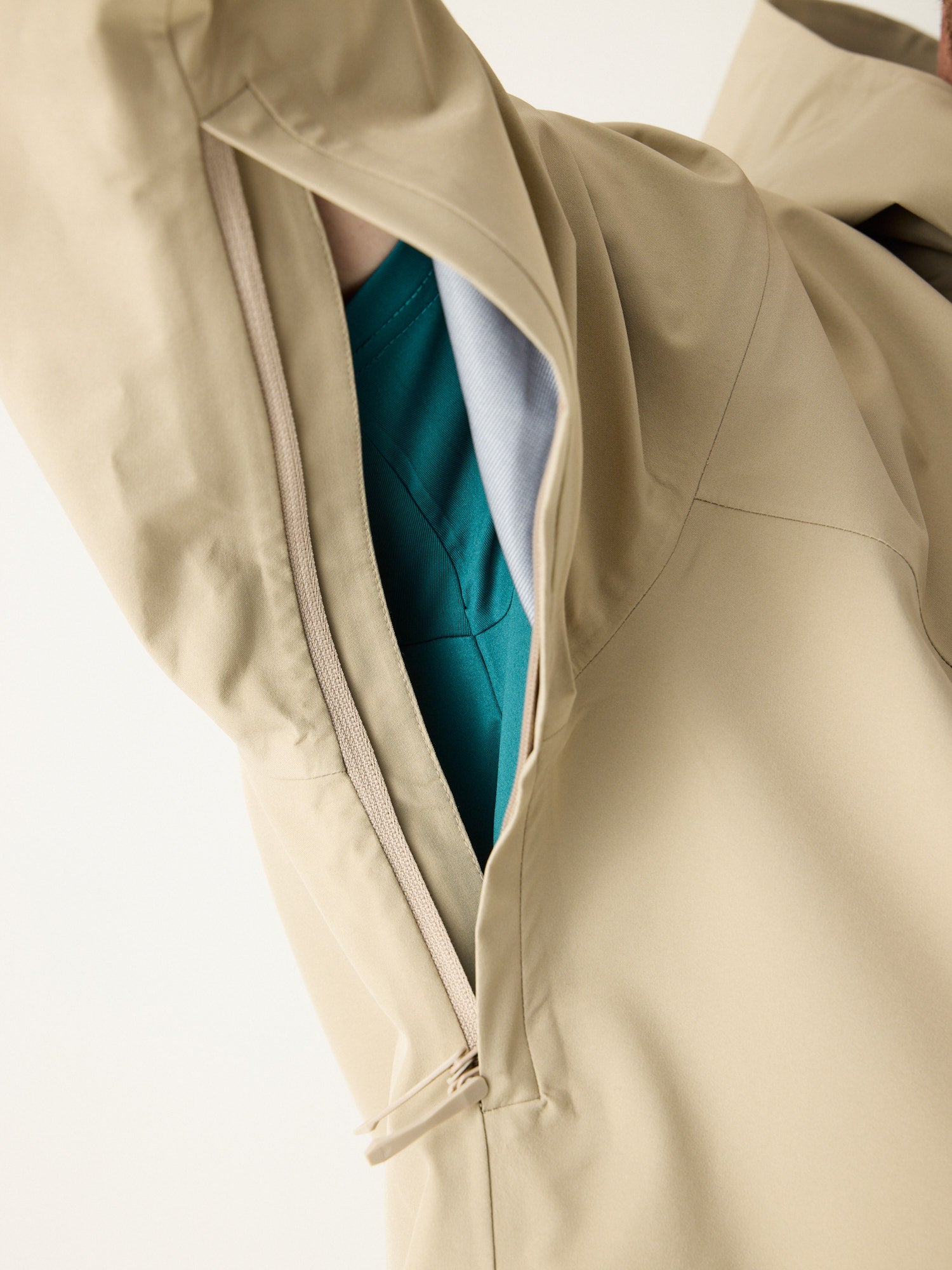 AR Hardshell Jas Beige | Heren
