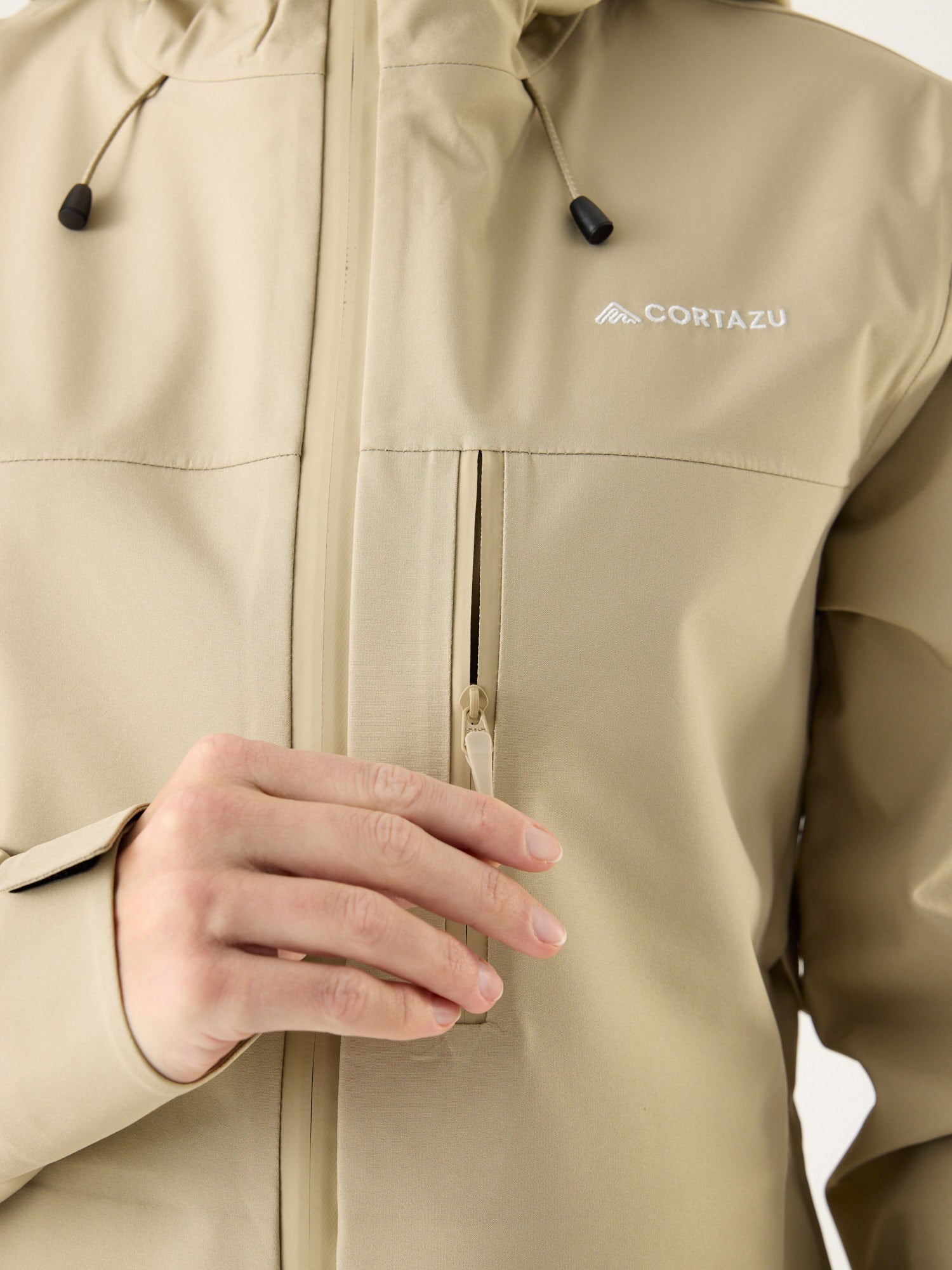 AR Hardshell Jack Beige | Dames