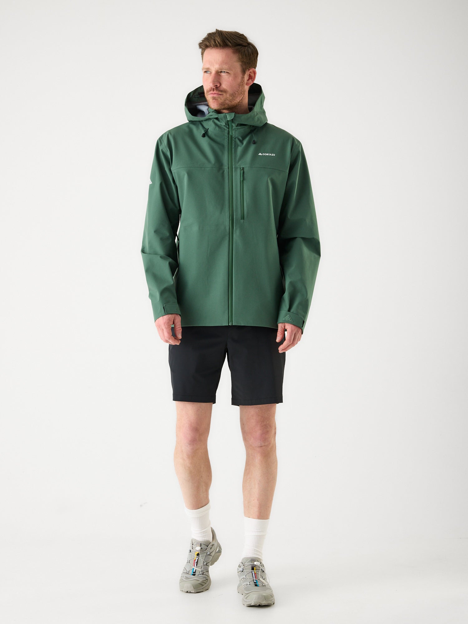 AR Hardshell Jack Donkergroen | Heren