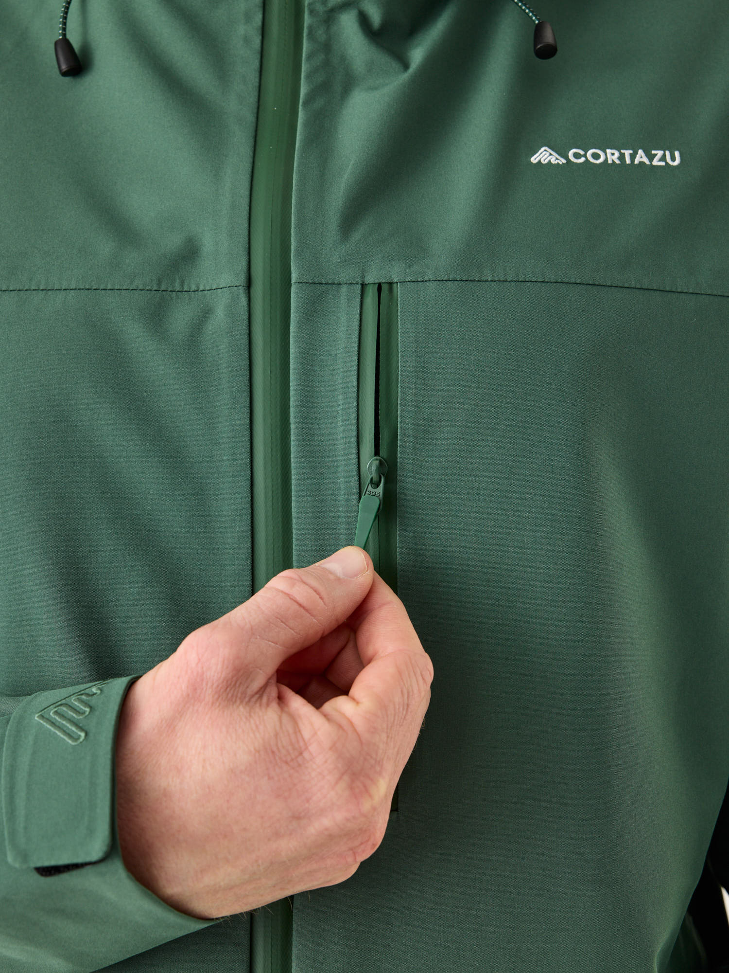 AR Hardshell Jack Donkergroen | Heren