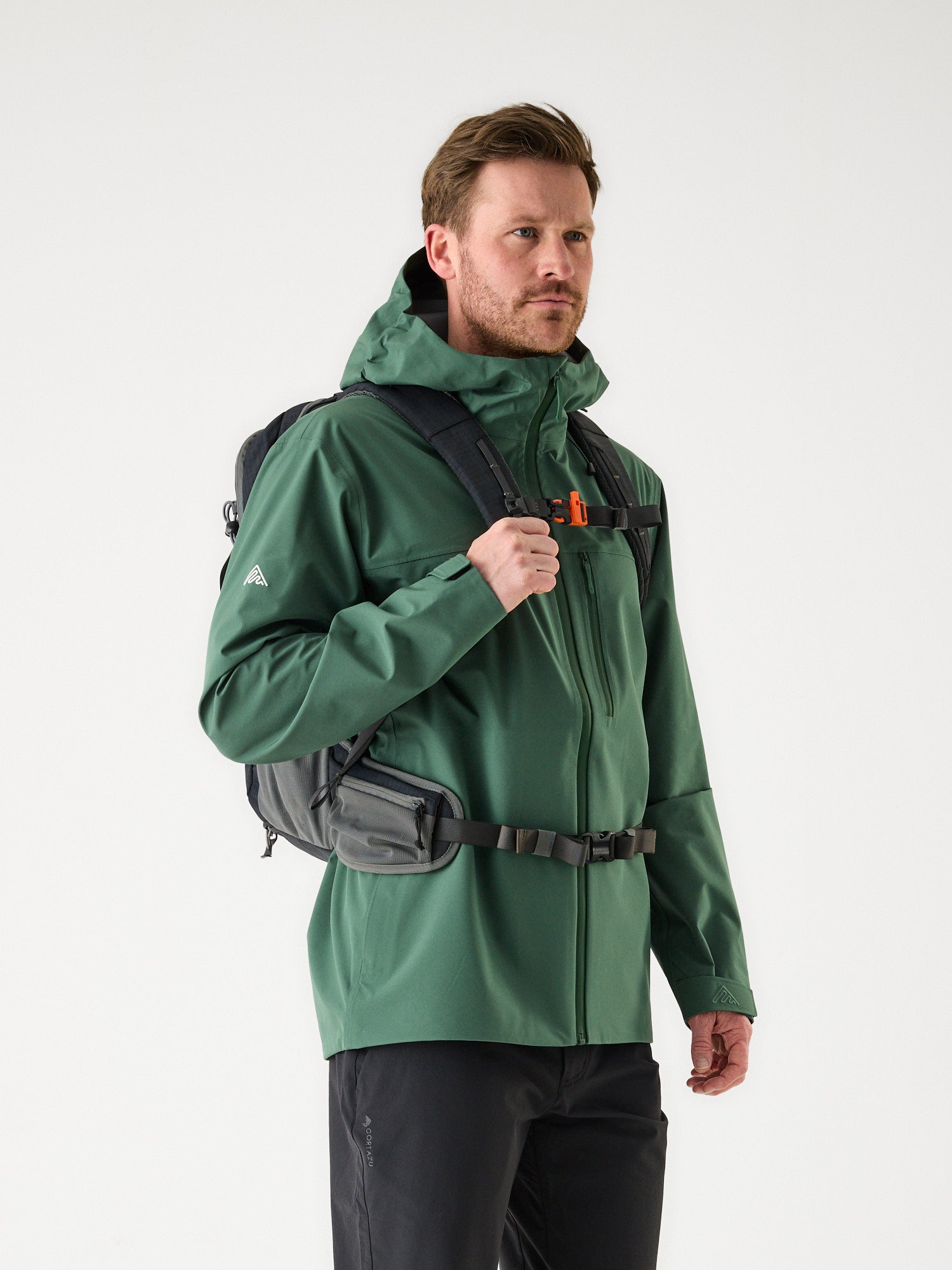 AR Hardshell Jack Donkergroen | Heren