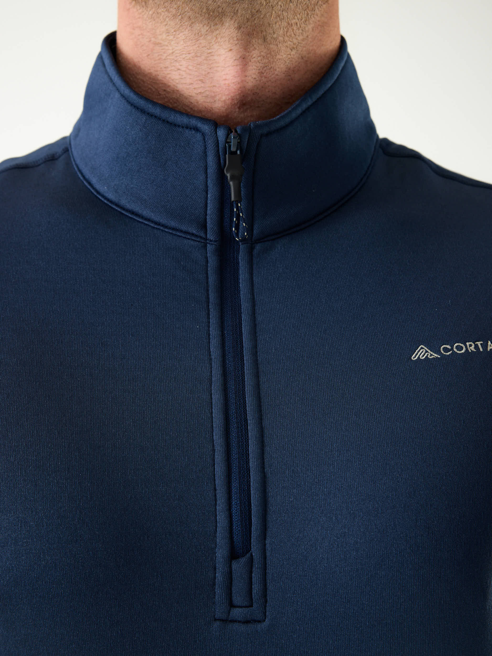 AR Lightweight Fleece Half-Zip 10M Dark Blue | Men