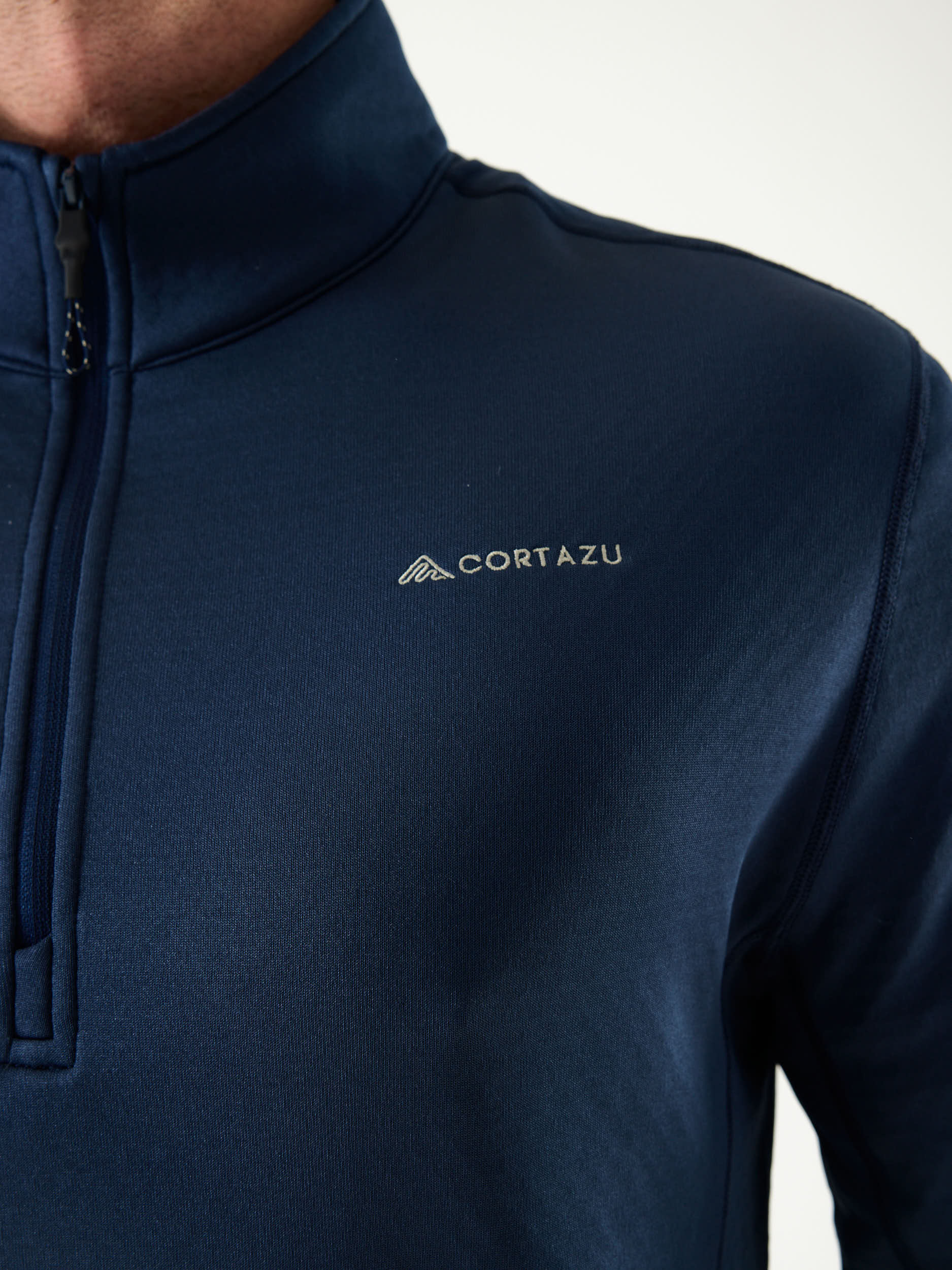AR Lightweight Fleece Half-Zip 10M Dark Blue | Men