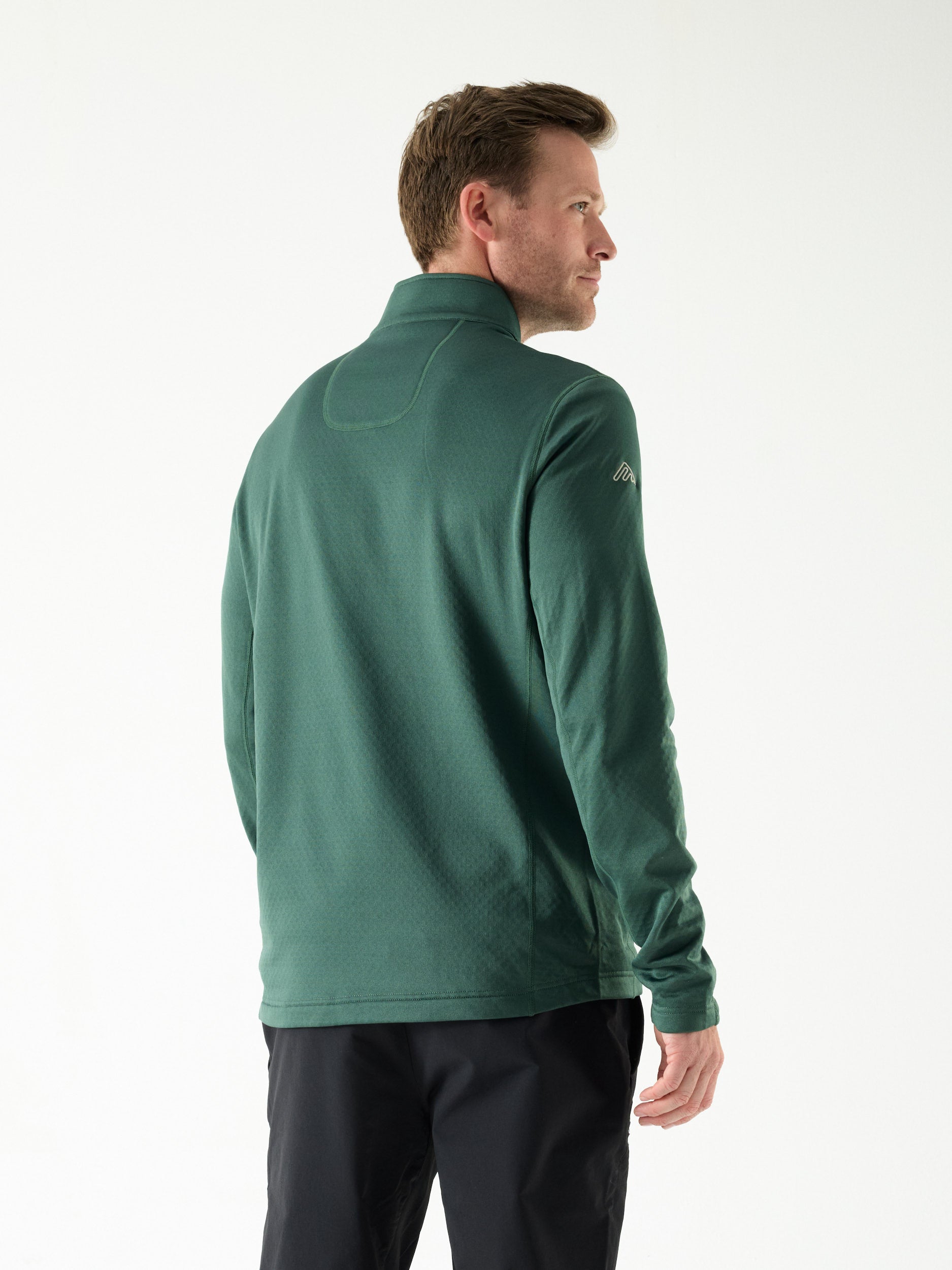 AR Lightweight Fleece Half-Zip 10M Dark Green | Men