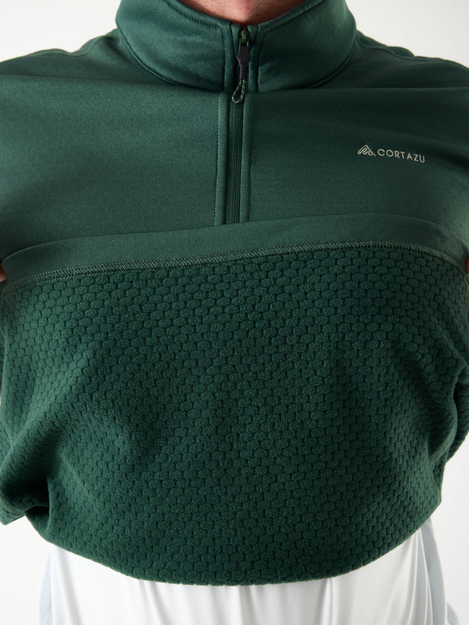 AR Lichtgewicht Fleece Half-Zip 10M Donkergroen | Heren