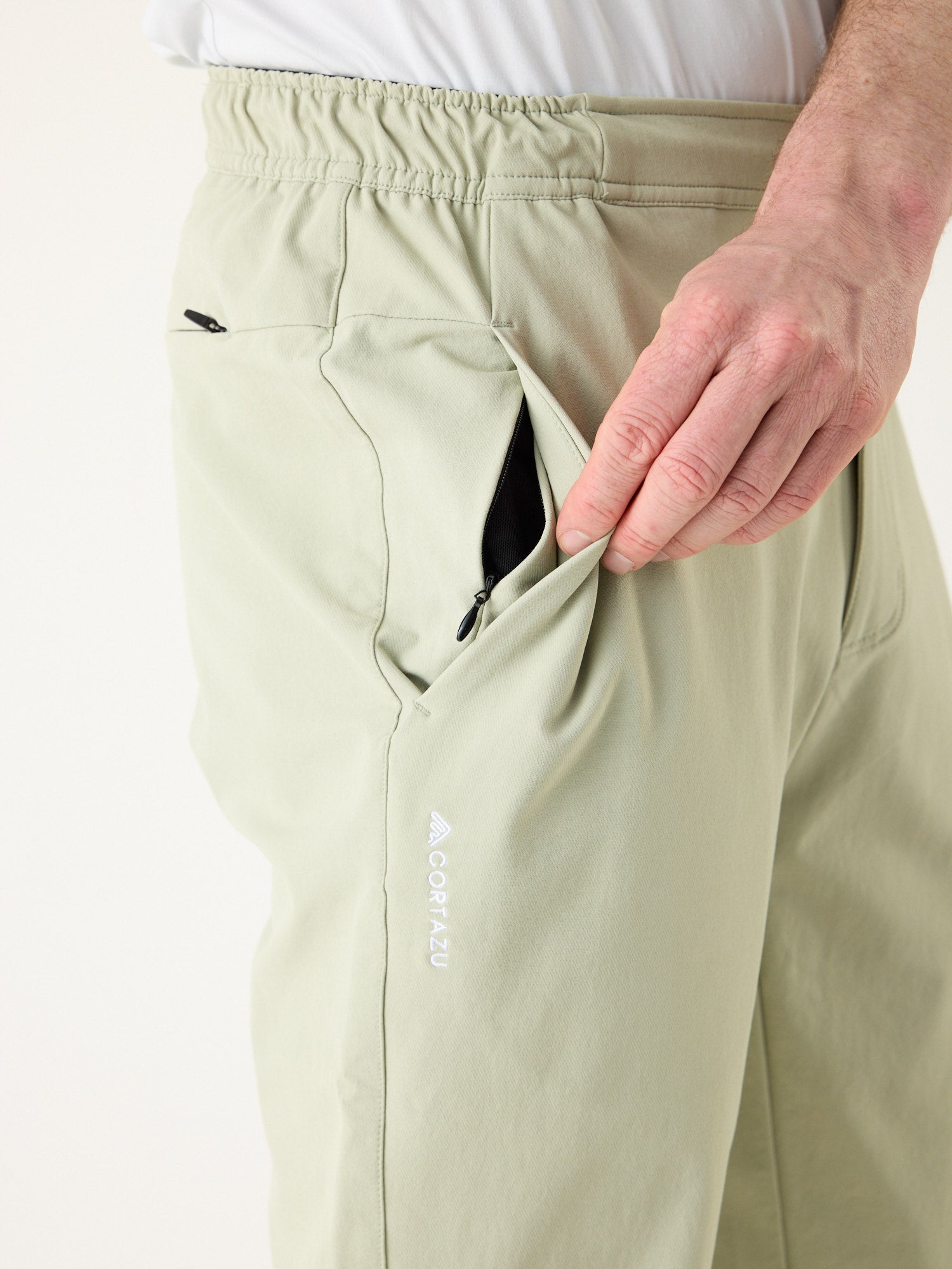 Stretchbroek Khaki | Heren
