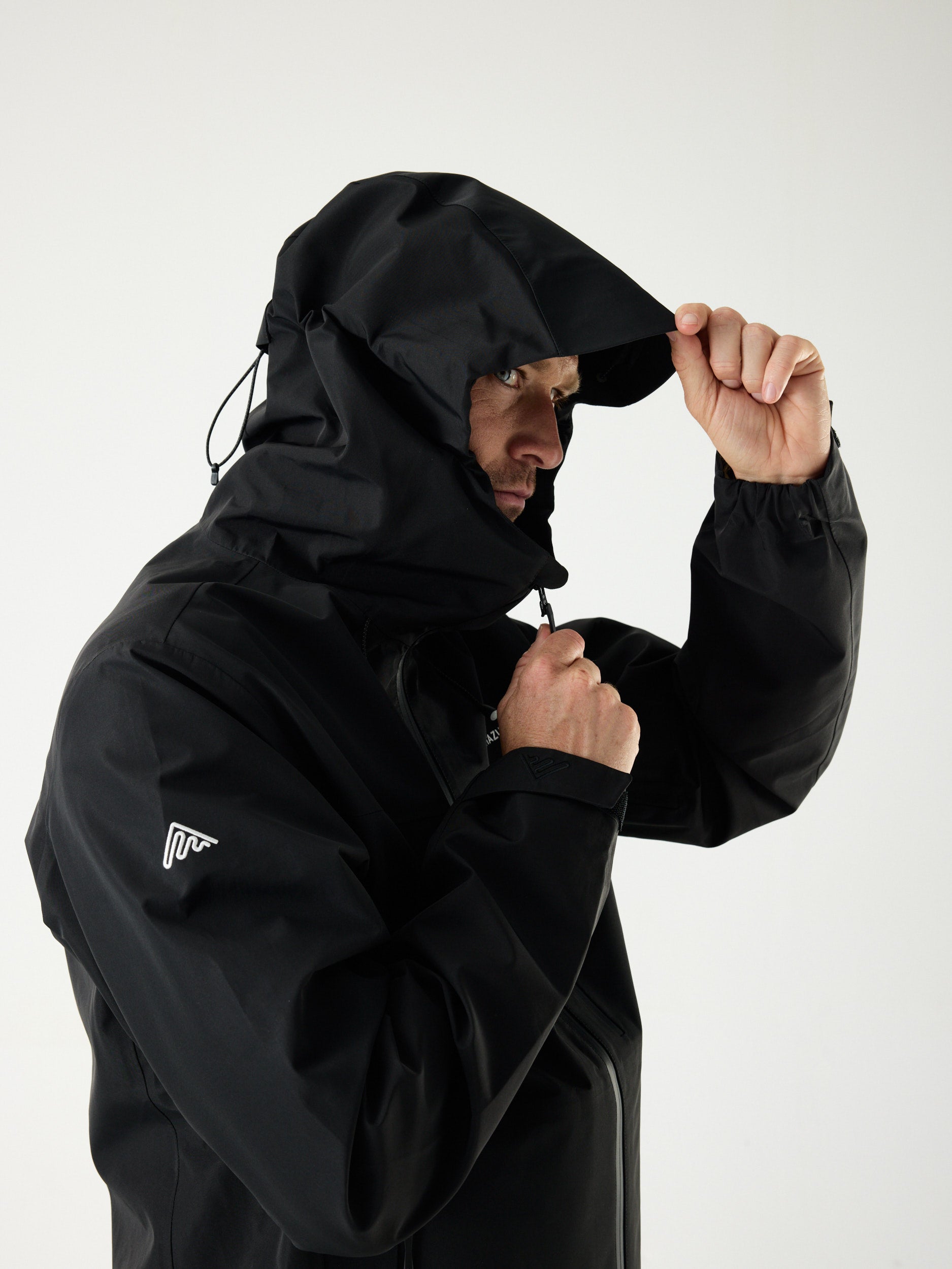 AW Hardshell Jas 10M Zwart | Heren 
