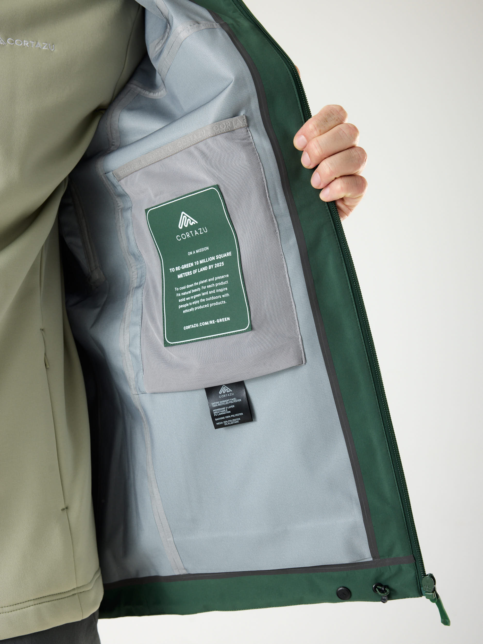 AW Hardshell Jacket 10M Donkergroen | Heren