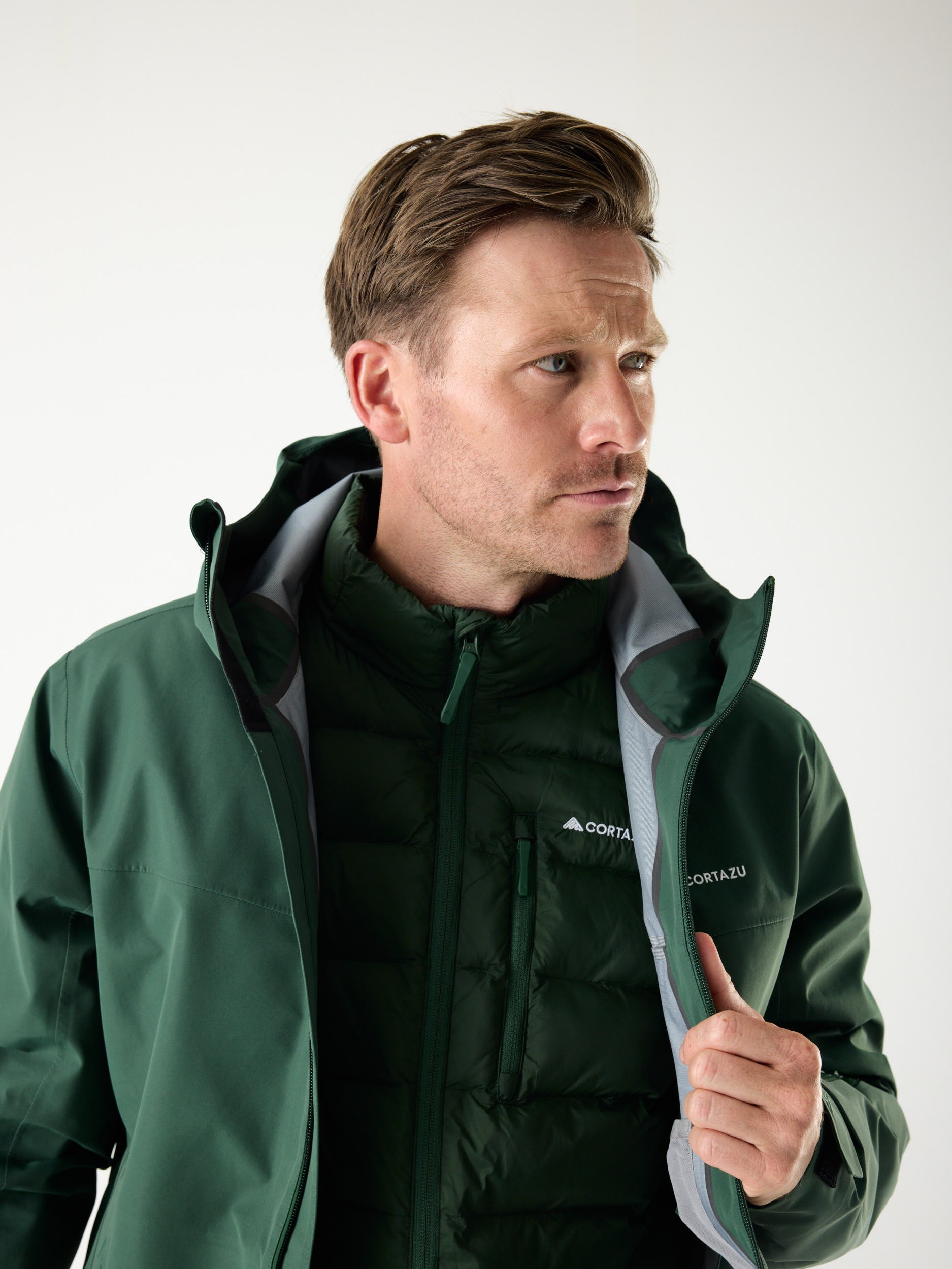 AW Hardshell Jacket 10M Donkergroen | Heren