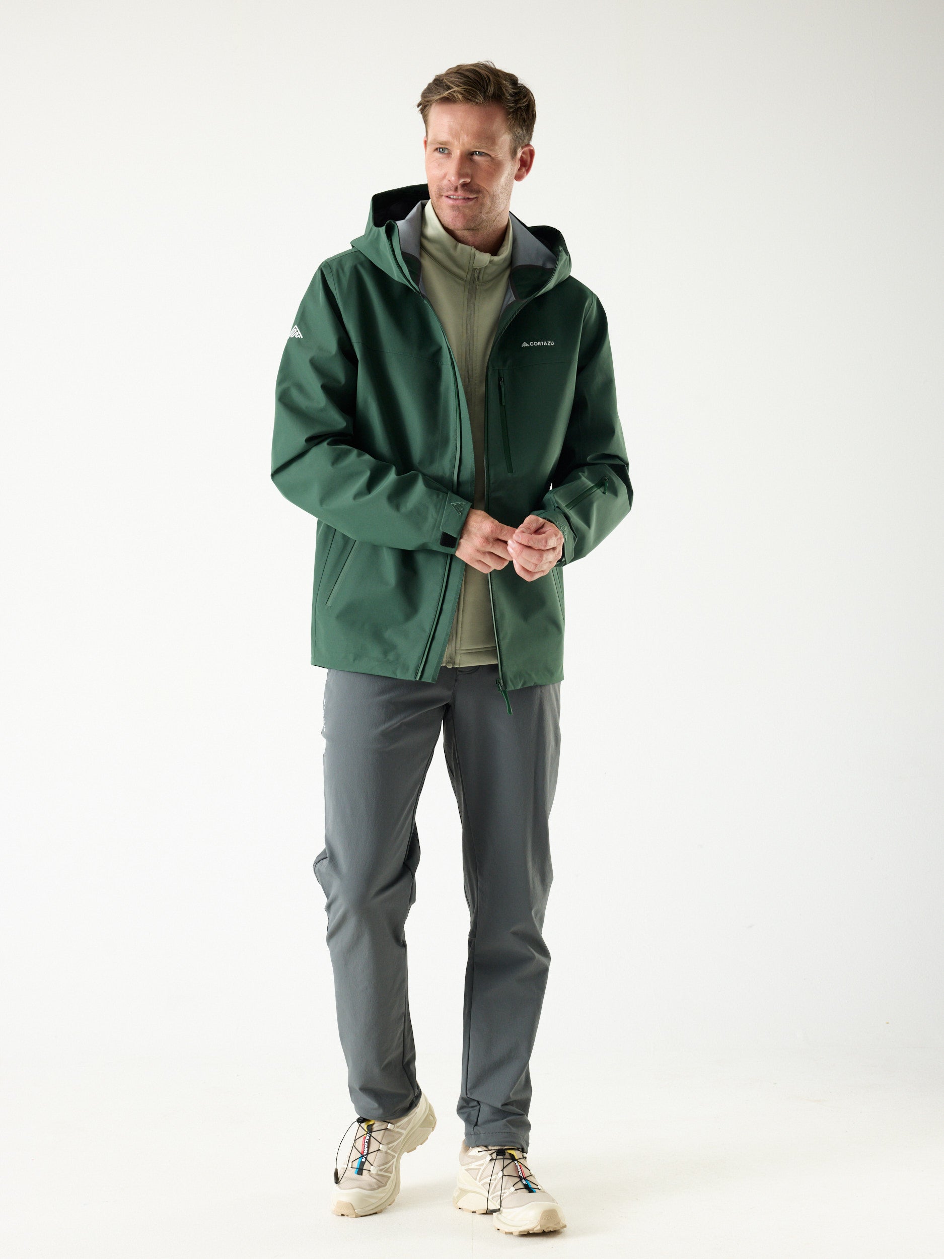 AW Hardshell Jacket 10M Donkergroen | Heren