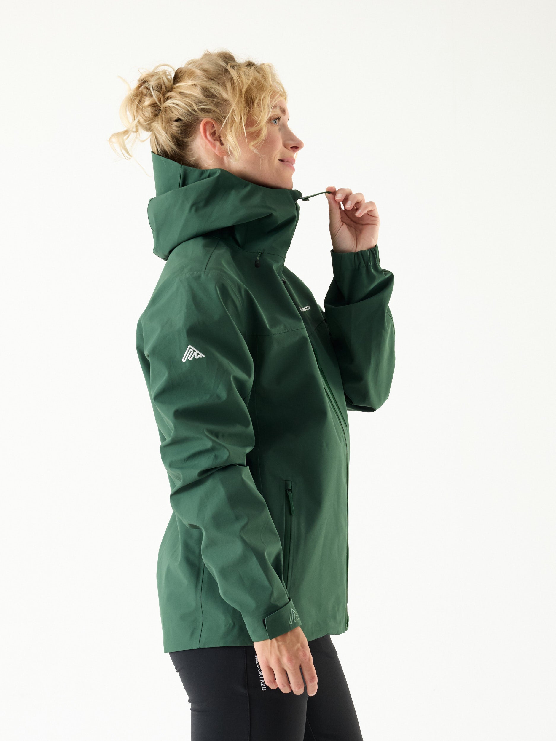 AW Hardshell Jacket 10M Donkergroen | Dames 