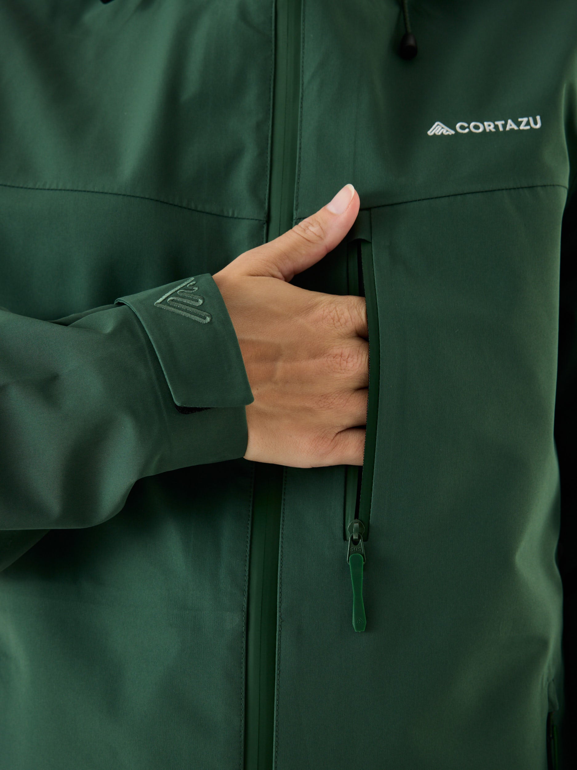 AW Hardshell Jacket 10M Dark Green | Women