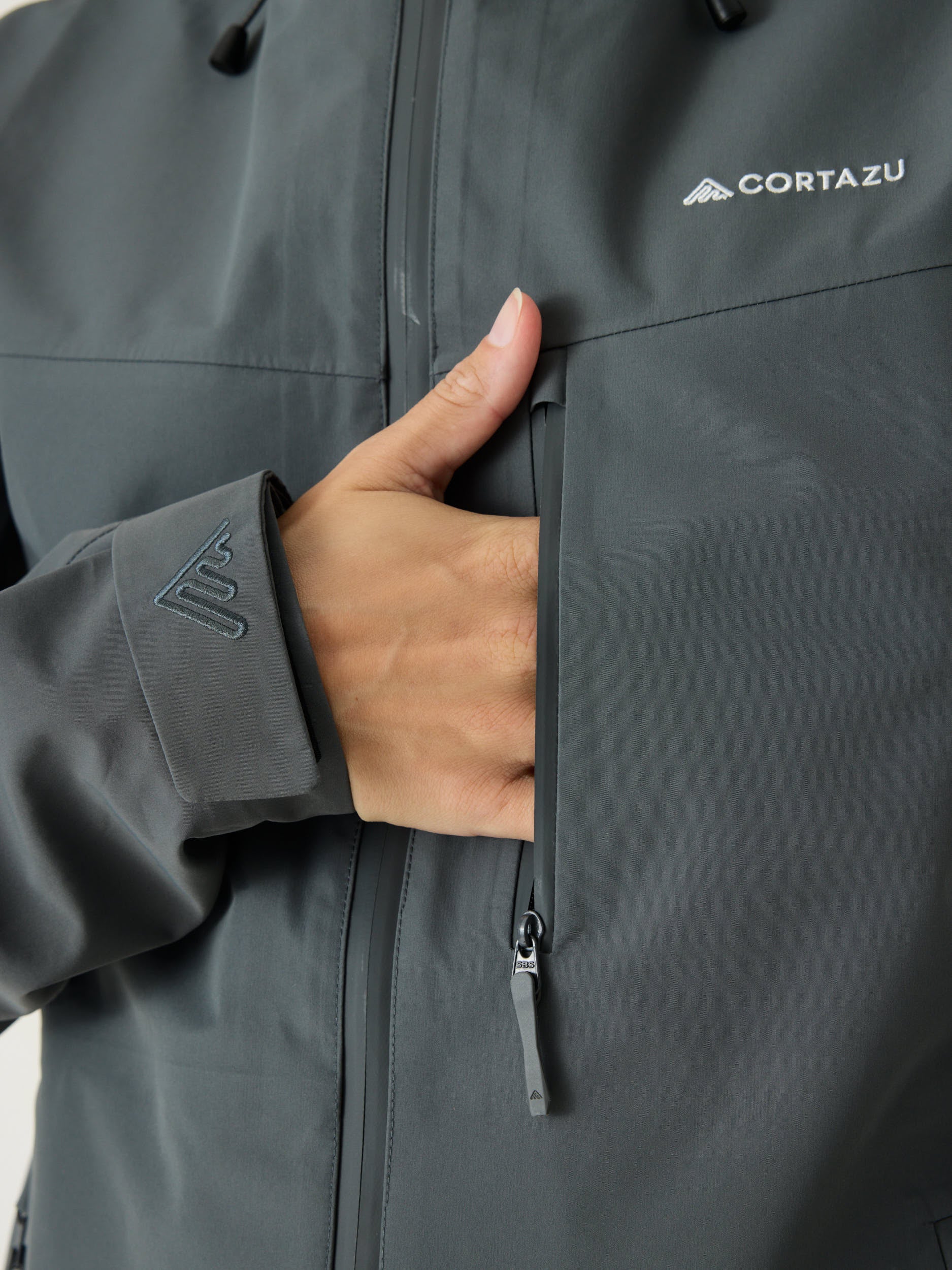 AW Hardshell Jacket 10M Mid Grey | Women