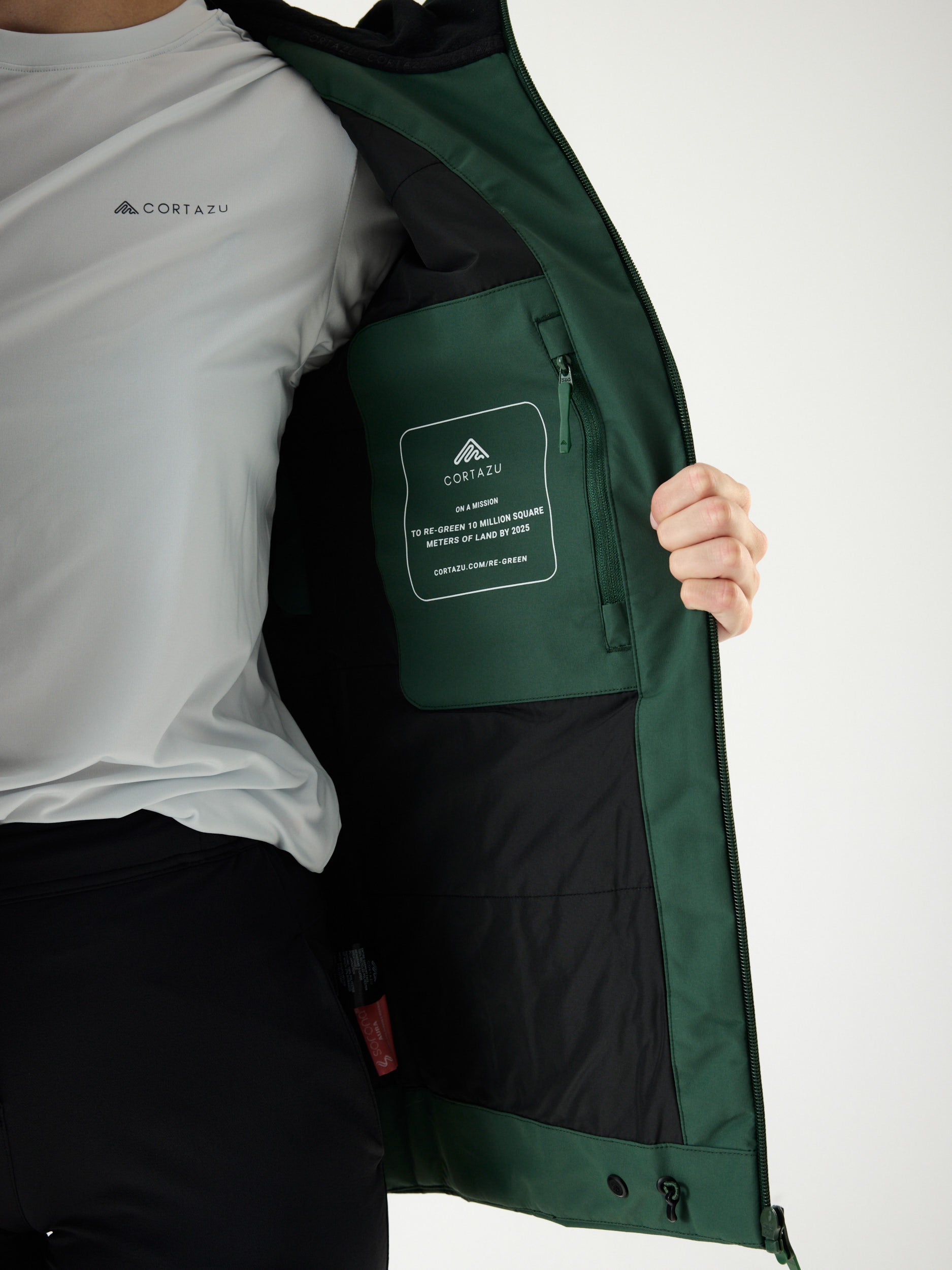 Delta INS Hardshell Jacket 10M Donkergroen | Dames 