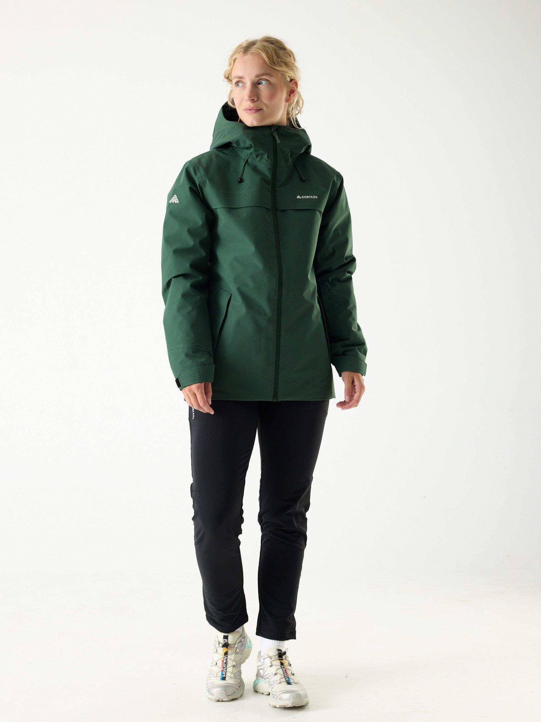 Delta INS Hardshell Jacket 10M Donkergroen | Dames 