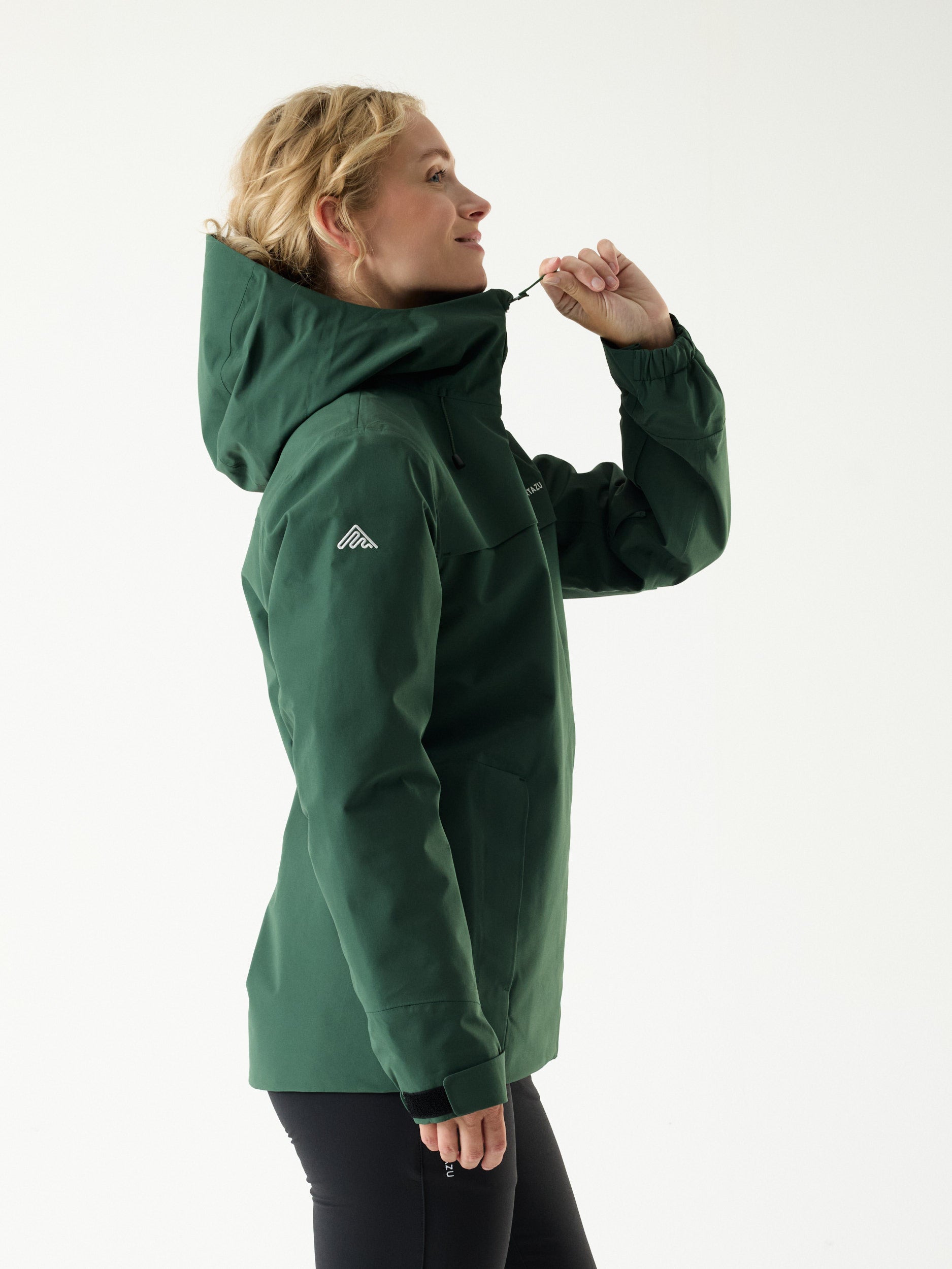 Delta INS Hardshell Jacket 10M Donkergroen | Dames 