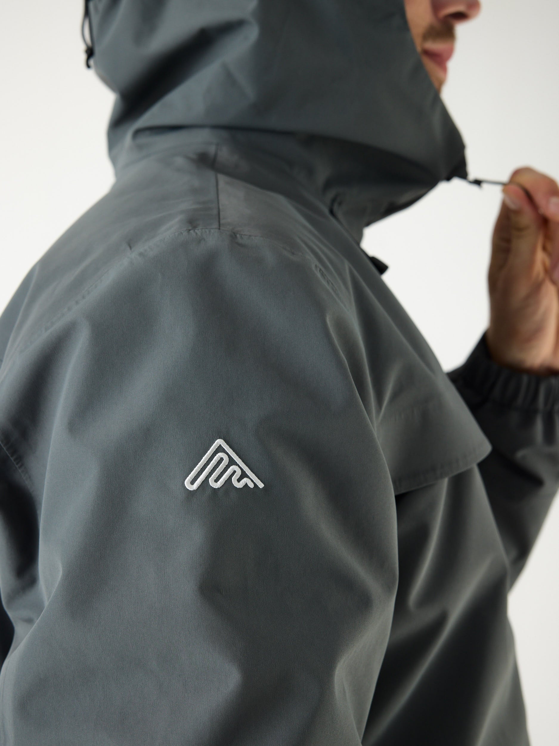 Delta INS Hardshell Jas 10M Mid Grey | Heren 